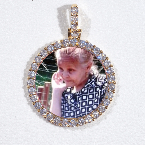 3D CIRCLE CUSTOM PICTURE PENDANT SMALL SIZE