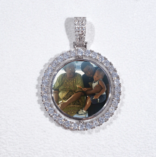 3D Spinning 2-Faced Custom Picture Pendant