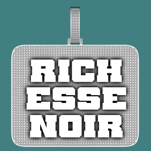 CUSTOM LETTER NECKLACE 3D BIG SQUARE