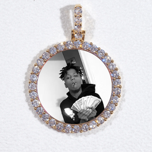 3D CIRCLE CUSTOM PICTURE PENDANT SMALL SIZE