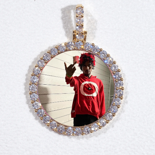 3D CIRCLE CUSTOM PICTURE PENDANT SMALL SIZE