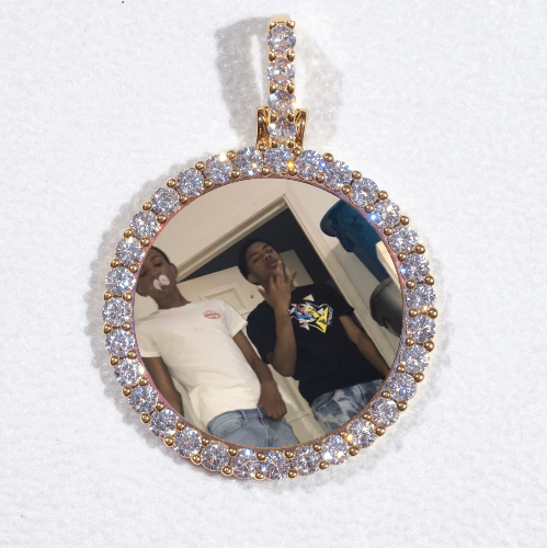 3D CIRCLE CUSTOM PICTURE PENDANT SMALL SIZE
