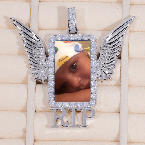 RIP WING 3D CUSTOM PICTURE PENDANT