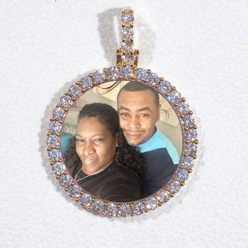 3D CIRCLE CUSTOM PICTURE PENDANT SMALL SIZE