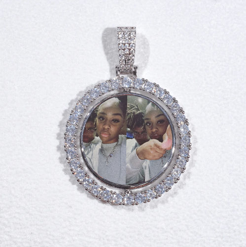 3D Spinning 2-Faced Custom Picture Pendant