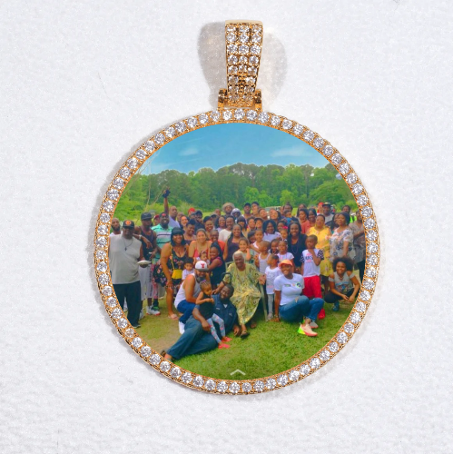 MEDIUM 3D CIRCLE CUSTOM PICTURE PENDANT