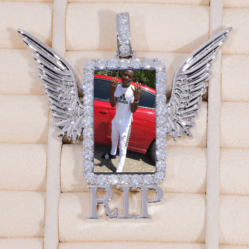 RIP WING 3D CUSTOM PICTURE PENDANT