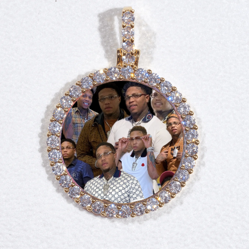 3D CIRCLE CUSTOM PICTURE PENDANT SMALL SIZE