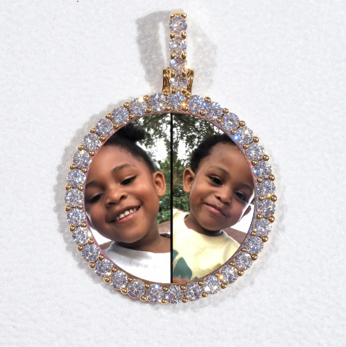 3D CIRCLE CUSTOM PICTURE PENDANT SMALL SIZE