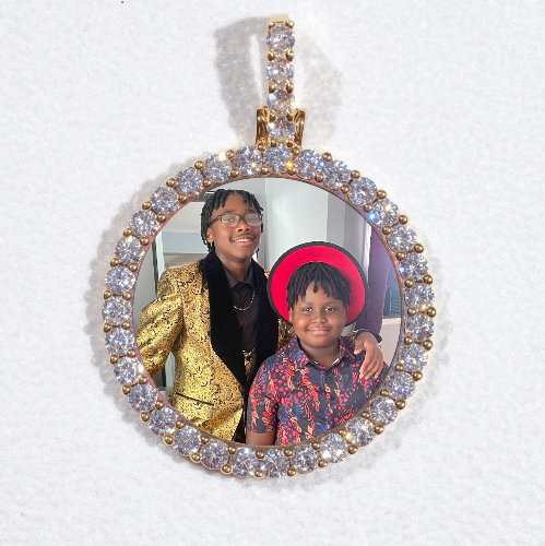3D CIRCLE CUSTOM PICTURE PENDANT SMALL SIZE