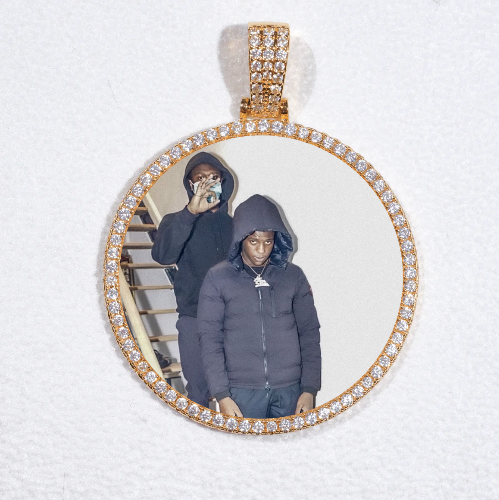 MEDIUM 3D CIRCLE CUSTOM PICTURE PENDANT
