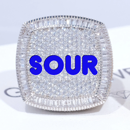 CUSTOM LETTER 3D ICED RING