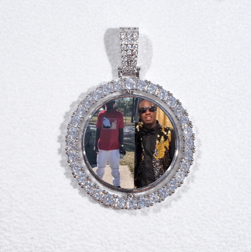 3D Spinning 2-Faced Custom Picture Pendant