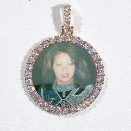 3D CIRCLE CUSTOM PICTURE PENDANT SMALL SIZE