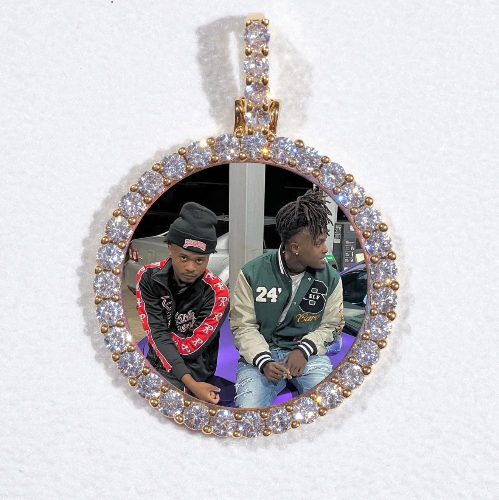3D CIRCLE CUSTOM PICTURE PENDANT SMALL SIZE