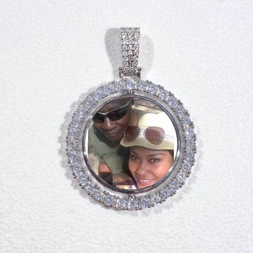 3D Spinning 2-Faced Custom Picture Pendant