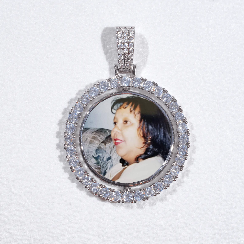 3D Spinning 2-Faced Custom Picture Pendant