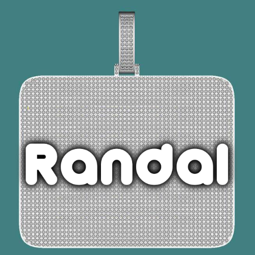 CUSTOM LETTER NECKLACE 3D BIG SQUARE