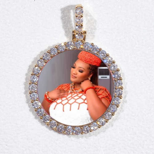 3D CIRCLE CUSTOM PICTURE PENDANT SMALL SIZE