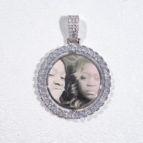 3D Spinning 2-Faced Custom Picture Pendant