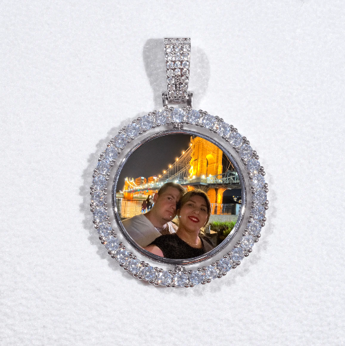 3D Spinning 2-Faced Custom Picture Pendant