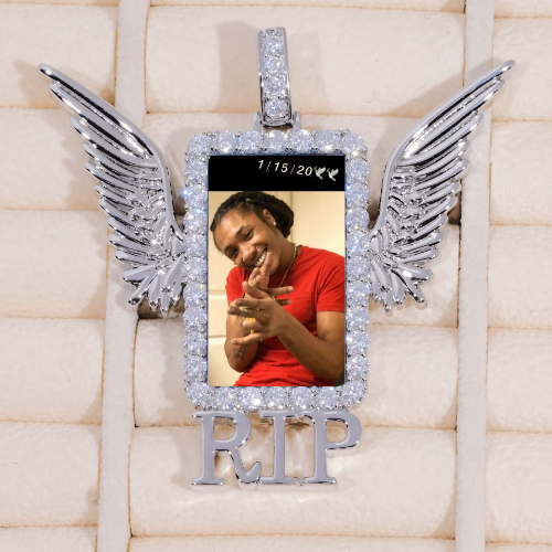 RIP WING 3D CUSTOM PICTURE PENDANT