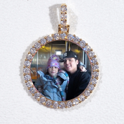 3D CIRCLE CUSTOM PICTURE PENDANT SMALL SIZE
