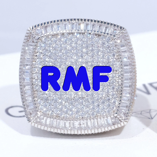 CUSTOM LETTER 3D ICED RING