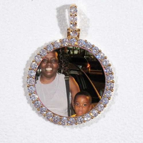 3D CIRCLE CUSTOM PICTURE PENDANT SMALL SIZE