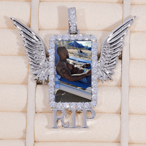 RIP WING 3D CUSTOM PICTURE PENDANT