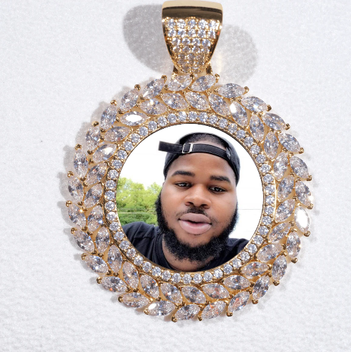 Large 3D Wheat Ear Custom Picture Pendant