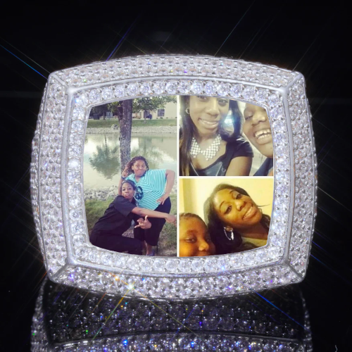 3D CUSTOM PICTURE ICED RING