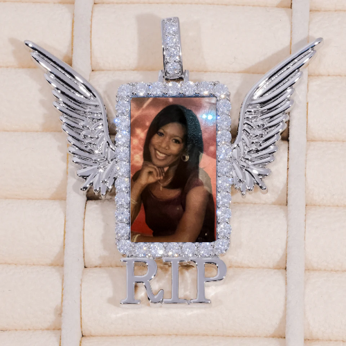 RIP WING 3D CUSTOM PICTURE PENDANT