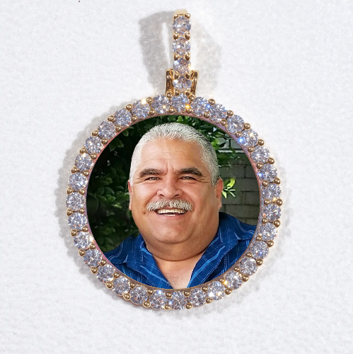3D CIRCLE CUSTOM PICTURE PENDANT SMALL SIZE