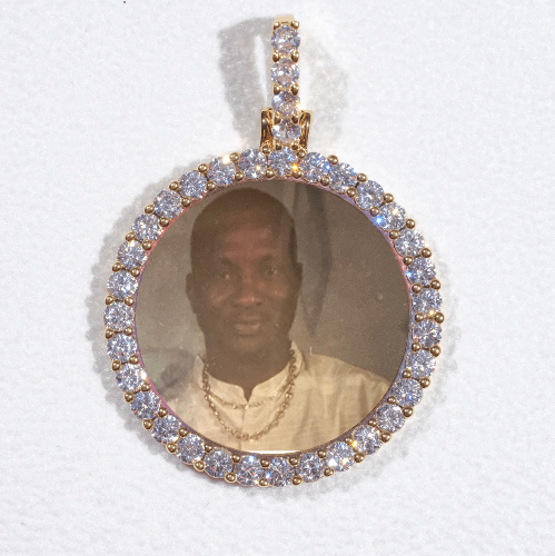3D CIRCLE CUSTOM PICTURE PENDANT SMALL SIZE