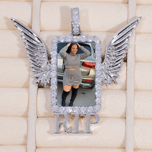 RIP WING 3D CUSTOM PICTURE PENDANT