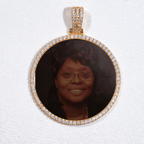MEDIUM 3D CIRCLE CUSTOM PICTURE PENDANT
