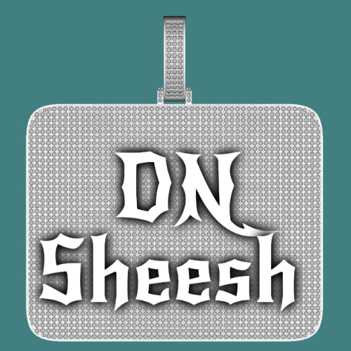 CUSTOM LETTER NECKLACE 3D BIG SQUARE