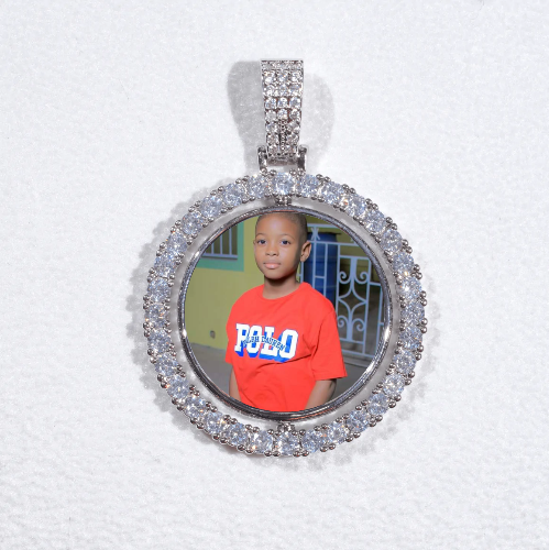 3D Spinning 2-Faced Custom Picture Pendant