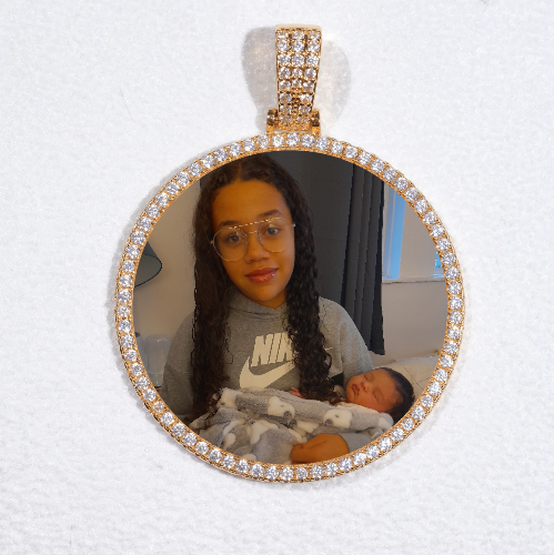 MEDIUM 3D CIRCLE CUSTOM PICTURE PENDANT