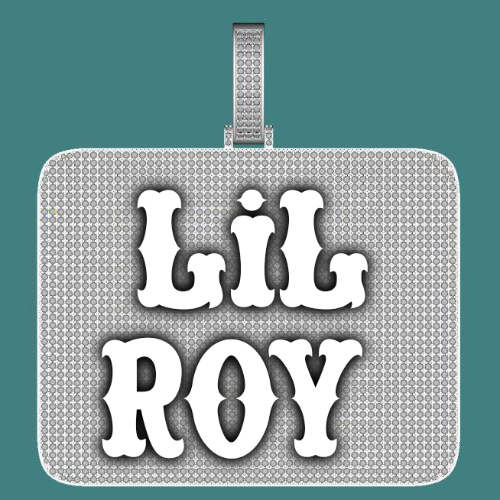 CUSTOM LETTER NECKLACE 3D BIG SQUARE