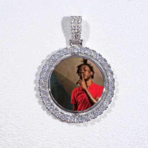 3D Spinning 2-Faced Custom Picture Pendant