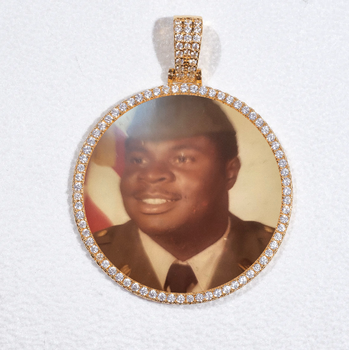 MEDIUM 3D CIRCLE CUSTOM PICTURE PENDANT