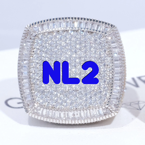 CUSTOM LETTER 3D ICED RING