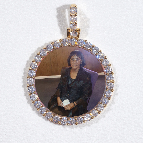 3D CIRCLE CUSTOM PICTURE PENDANT SMALL SIZE