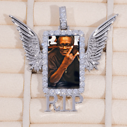 RIP WING 3D CUSTOM PICTURE PENDANT