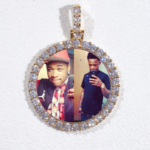 3D CIRCLE CUSTOM PICTURE PENDANT SMALL SIZE