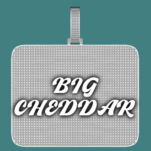 CUSTOM LETTER NECKLACE 3D BIG SQUARE