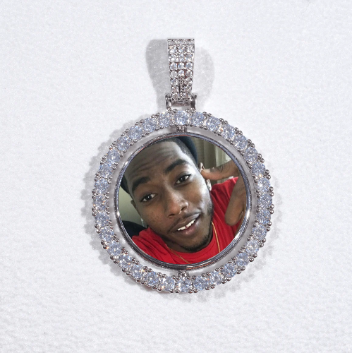 3D Spinning 2-Faced Custom Picture Pendant