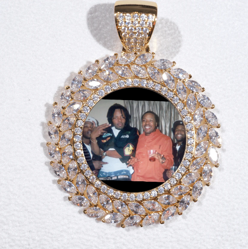 Large 3D Wheat Ear Custom Picture Pendant